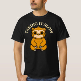 Langzaam Aan Ontspannen Luiaard Cartoon RelaxteLev T-shirt