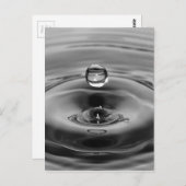 Langzaam bewegingskunstontwerp water briefkaart (Voorkant / Achterkant)