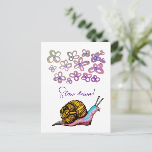 Langzaam briefkaart (Staand voorkant)