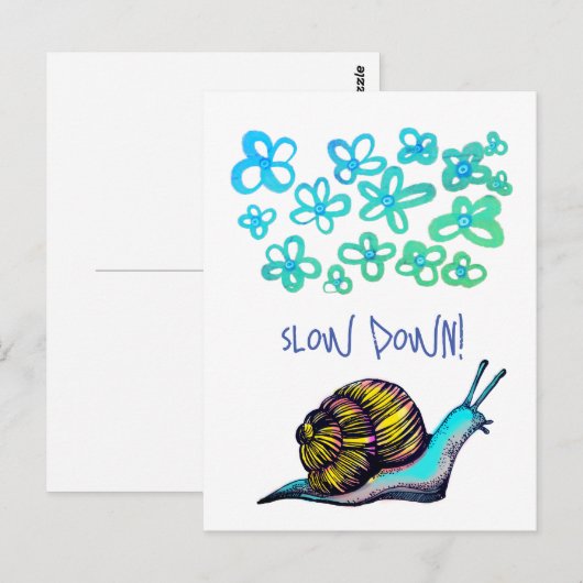 Langzaam briefkaart (Voorkant / Achterkant)