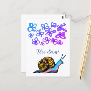 Langzaam briefkaart