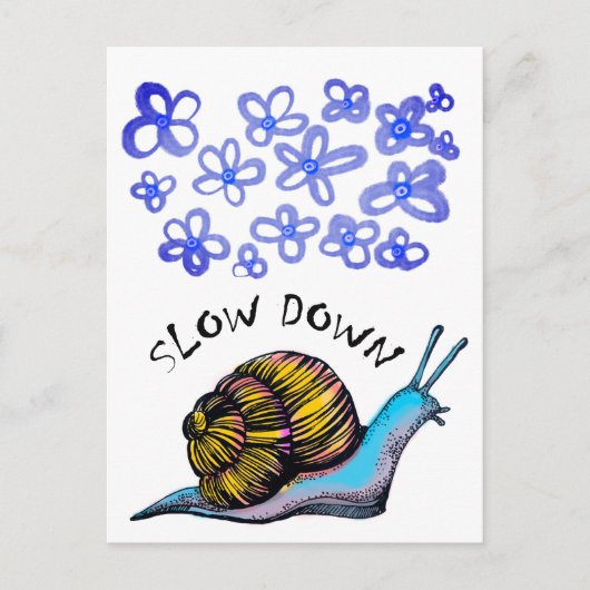 Langzaam briefkaart (Voorkant)