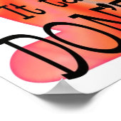 langzaam en gemakkelijk poster (Hoek)