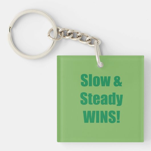 Langzaam en gestaag WINT! Sleutelhanger (voorkant)