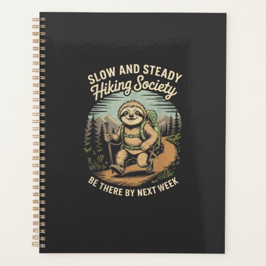 Langzaam en gestadig Wandelvereniging Funny Luiaar Planner (Voorkant)