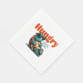 Langzaam en hongerig - Cool Turtle Servet (Hoek)