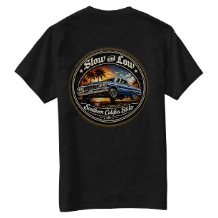 Langzaam en laag Califas Stilo achteraan bedrukt  T-shirt