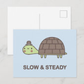 Langzaam en ononderbroken briefkaart (Voorkant / Achterkant)