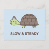 Langzaam en ononderbroken briefkaart (Voorkant)