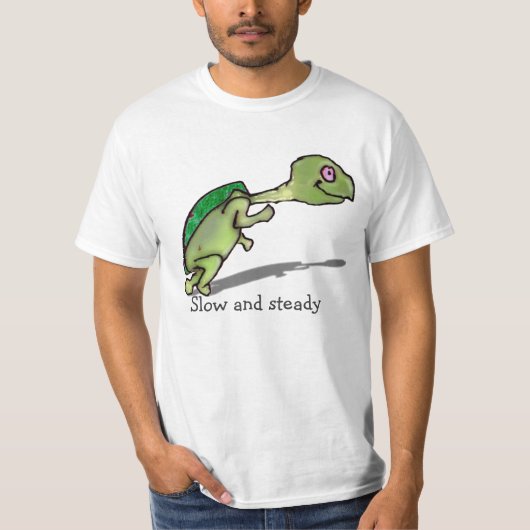 Langzaam en ononderbroken t-shirt (Voorkant)