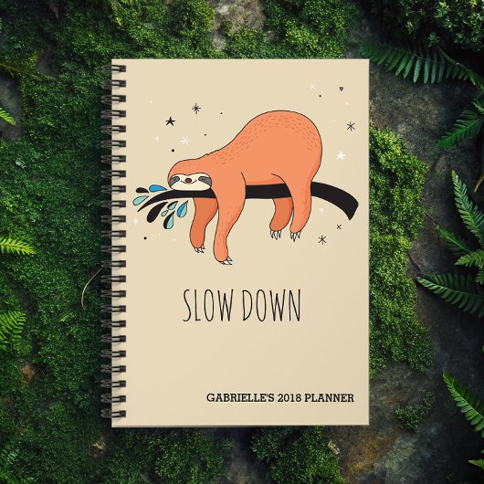 Langzaam - Funny Sloth Planner