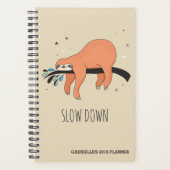 Langzaam - Funny Sloth Planner (Voorkant)