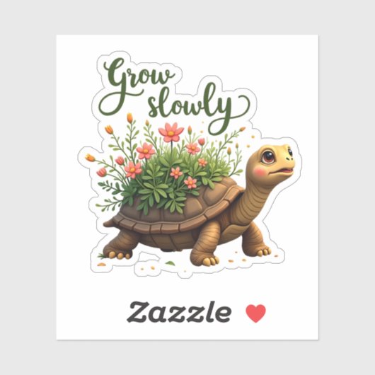 Langzaam groeien Sticker (Vel)