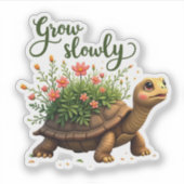 Langzaam groeien Sticker (Voorkant)