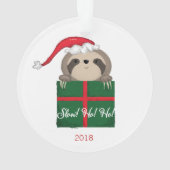 Langzaam! Ho! Ho! Slaapkerstkerstkerstkerstkerstke Ornament (achterkant)