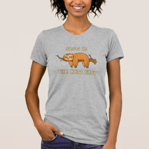 Langzaam is de nieuwe snel - ontspannen en grappig t-shirt