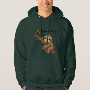 Langzaam is Snel Luiaard Hoodie