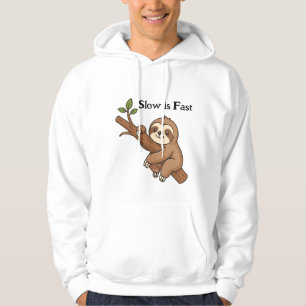 Langzaam is Snel Luiaard Hoodie