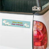 Langzaam Kinder Bumpersticker aan boord (Op Truck)