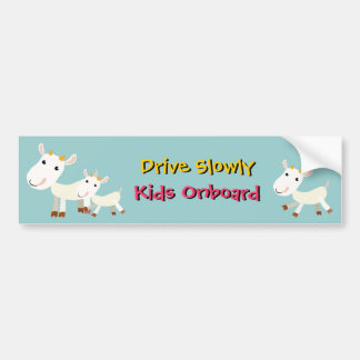 Langzaam Kinder Bumpersticker aan boord