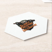 Langzaam kruipen deze Halloween - Creepy Sloth Cla Kartonnen Onderzetters (Schuin)