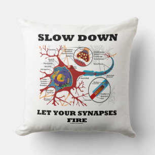 Langzaam, laat uw synapsen Neuron/Synapse branden Kussen