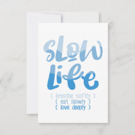 Langzaam leven 2 bedankkaart