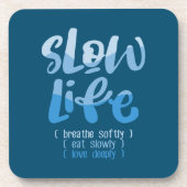 Langzaam leven 2 bier onderzetter (Voorkant)