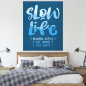 Langzaam leven 2 canvas afdruk (Insitu (Slaapkamer))