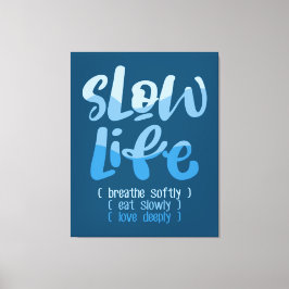 Langzaam leven 2 canvas afdruk