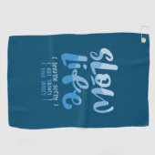 Langzaam leven 2 golfhanddoek (Horizontaal)