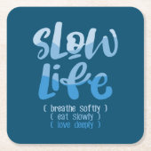 Langzaam leven 2 kartonnen onderzetters (Voorkant)