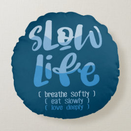 Langzaam leven 2 rond kussen