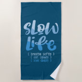 Langzaam leven 2 strandlaken (Voorkant)