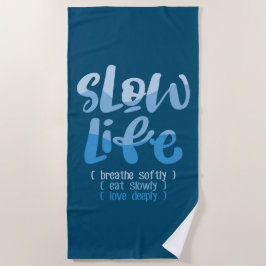 Langzaam leven 2 strandlaken