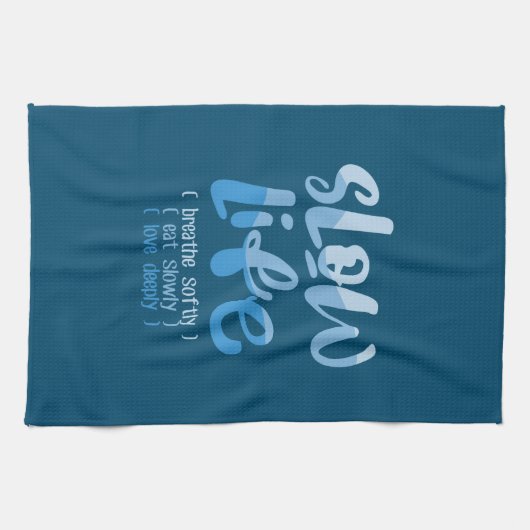 Langzaam leven 2 theedoek (Horizontaal)