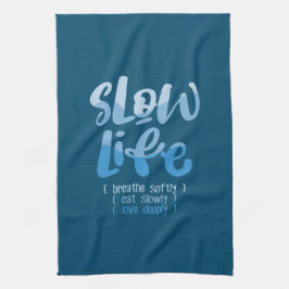 Langzaam leven 2 theedoek