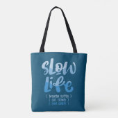 Langzaam leven 2 tote bag (Achterkant)