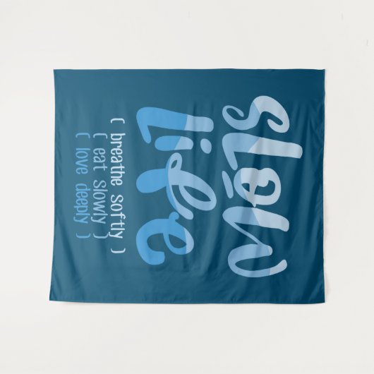 Langzaam leven 2 wandkleed (Voorkant (horizontaal))