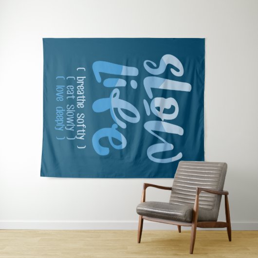 Langzaam leven 2 wandkleed (In Situ (horizontaal))