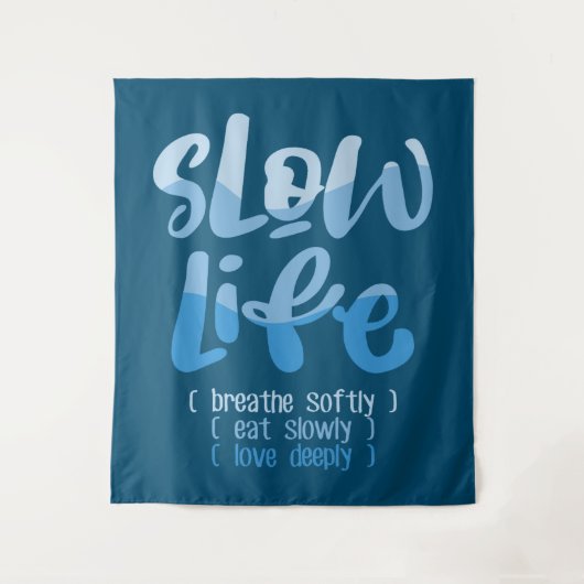 Langzaam leven 2 wandkleed (Voorkant)