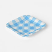 Langzaam leven Summer Sky Check Papieren Bordje (Gebogen)