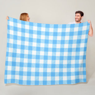 Langzaam-levend Zomer Sky Check Fleece Deken