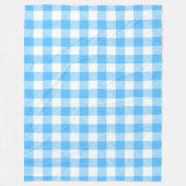 Langzaam-levend Zomer Sky Check Fleece Deken (Voorkant)