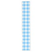 Langzaam-levend Zomer Sky Check Lange Tafelloper (Voorkant)