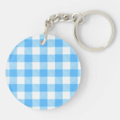 Langzaam-levend Zomer Sky Check Sleutelhanger (Achterkant)