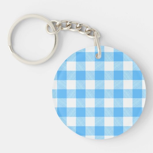 Langzaam-levend Zomer Sky Check Sleutelhanger (Voorkant)