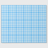 Langzaam-Levende Zomer Sky Check Cadeaupapier (Vlak)