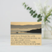 Langzaam lopen - Een gebed in Keltische stijl Briefkaart (Staand voorkant)