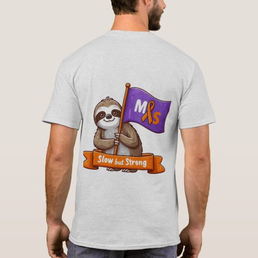 Langzaam maar sterk MS Awareness T-shirt (Achterkant)